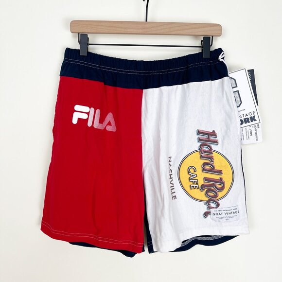 GOAT Vintage Reworked Handmade Sporty Athletic Shorts Sporty Hand Made in Canada - Picture 1 of 6